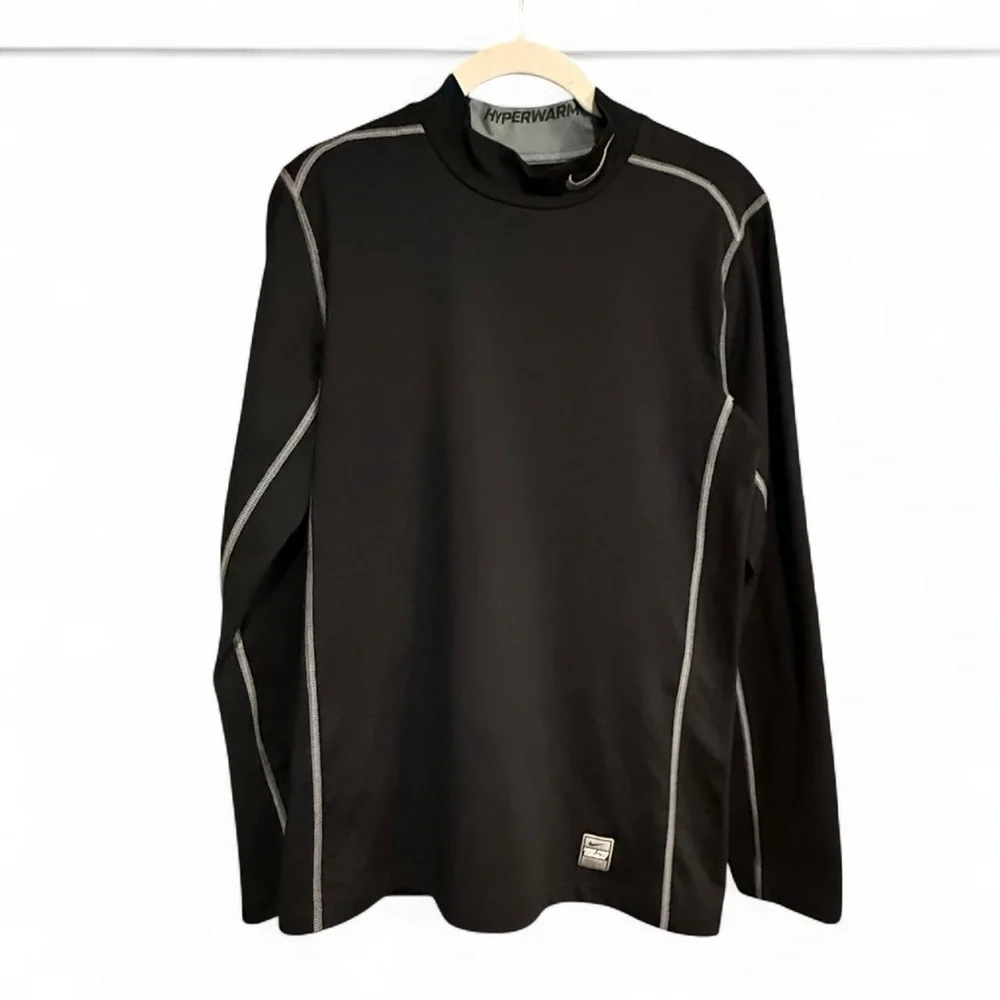 Nike Pro Combat Hyperwarm Thermal Long Sleeve Fitted Shirt Size S